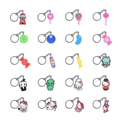 China Environmental Friendly Wholesale Custom Soft 2D /3D Cartoon Key Chains PVC Rubber Key Chain for sale