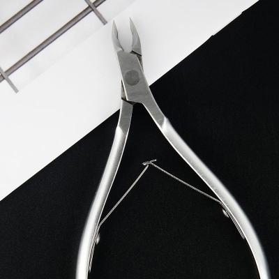 China High Quality Soft Fine Cutting Stainless Steel Cutter Trimmer Pedicure Tool Nail Cuticle Nipper for sale