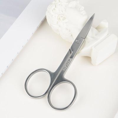 China Wholesale Eyelash Beauty Scissors Stainless Steel Curved Sharp Eyebrow Scissors for sale