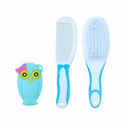 China Baby Personal Care Kit Wholesales Essential High Grade Approved Baby Hair Safety Brush Baby Comb and Plastic Play Brush for sale