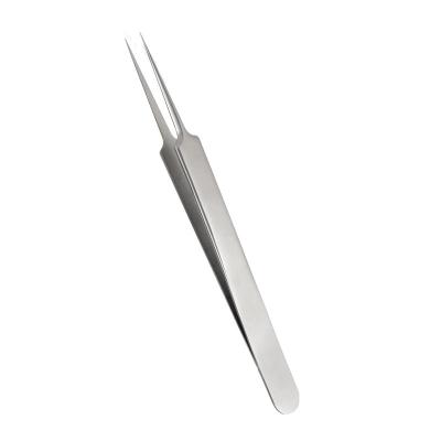 China Wholesale Eyebrow Face Care Tools Acne Black Head Remove Straight Sharp Skin Tweezers for sale