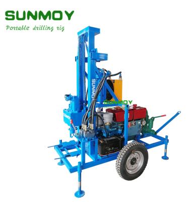 China NEW SUNMOY HF260D-100 2023 Portable Irrigation Water Well Rig 100Meter for sale