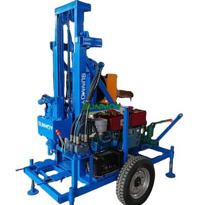 China Construction material stores SUNMOY HF260D-60 WATER DRILLING RIG diesel mud drilling rig for sale