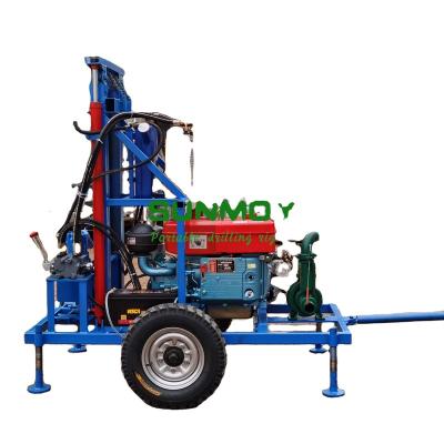 China Construction Material Shops SUNMOY HF300D-80 DIESEL ENGINE HYDRAULIC DRILLING RIG for sale