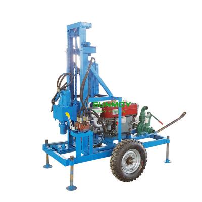 China Construction material stores SUNMOY HF260D-120 water well drilling rig diesel engine hydraulic portable drilling rig for sale