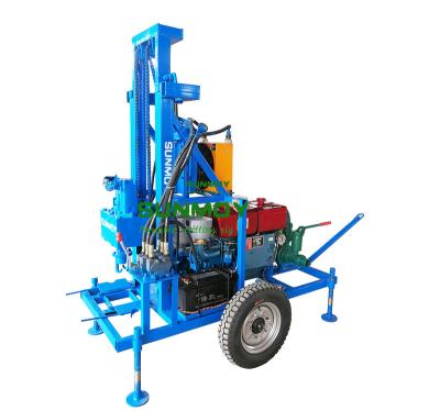 China HOT SALES SUNMOY HF260D-120 Portable Flat Irrigation Water Well Drilling Rig 120Meter for sale