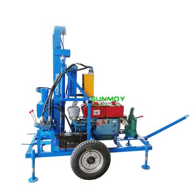 China HOT Sale HF260D-100 Irrigation SUNMOY Portable Water Well Drill Rig 100Meter for sale