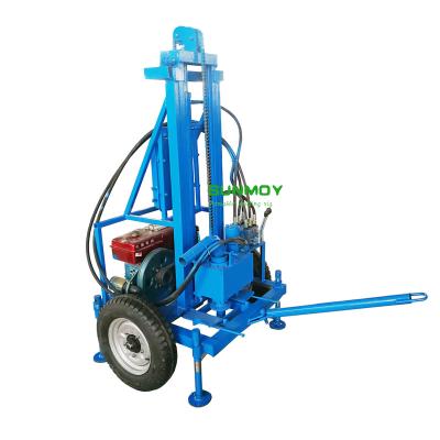 China Construction material stores SUNMOY HG260D-80 water well drilling rig diesel engine drilling rig portable drilling rig for sale