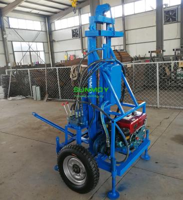 China NEW portable high efficiency 2023 SUNMOY water well HG260D-100 drilling rig for100Meter for sale