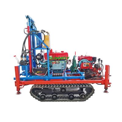 China Building material stores SUNMOY HC300D-80 WATER WELL DRILLING RIG diesel engine HYDRAULIC PORTABLE drilling rig for sale