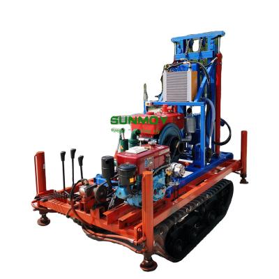 China Construction material stores SUNMOY HC300D-100 water well drilling rig diesel engine drilling rig portable drilling rig for sale