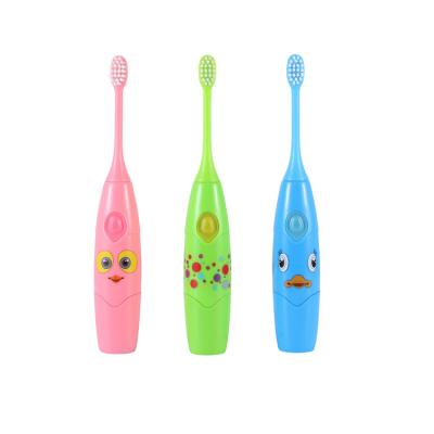 China Battery Operated Ultrasonic Kids Toothbrush Music Children Electronic Toothbrush for sale