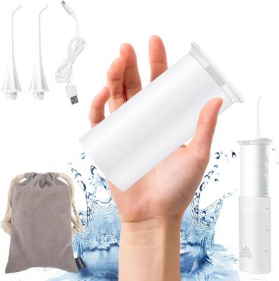 China Water Flow Pulse Oral Irrigator Oral Flosser Hidden Portable Waterproof Retractable Design IPX7 Water Flosser Explosive Multifunctional Release New for sale