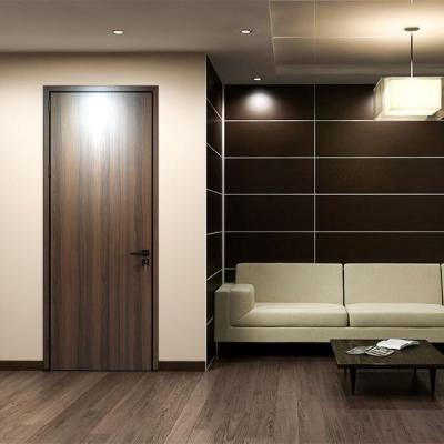 China Fire Protection MDF HPL Panel Door Invisible Aluminum Combo Honey Core Inside Fill Interior Oka Wood Door for sale