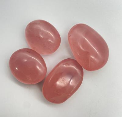 China Wholesale Pink Donghai Crystals Palm Stone for Energy Healing Massage and Decoration for sale