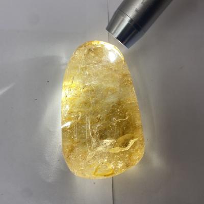 China Jiangsu Hot Selling Yellow Gum Flower Ball Souvenirs Healing Natural Star Shaped Gold Quartz Crystal For Gift for sale