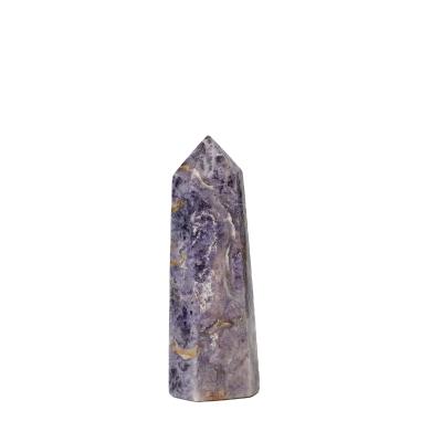 China Wholesale Natural Natural Lucky Amethyst Stone Wand Point Crystal Column Healing for sale