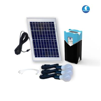 China Poly Home Mini Solar Panel 10W 20w 100w Module With 12v Battery DC Usb System Kits 4bulb Home Power Lighting Sistam for sale