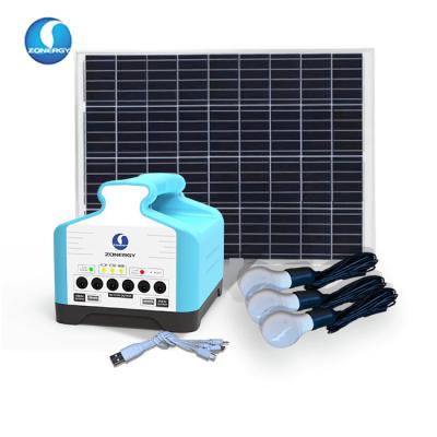 China ZONERGY Home Portable Solar Power System Solar Home Generator With Solar Panel for sale