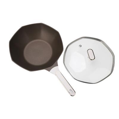 China Traditional Cooking Supplies Cookware Non-Stick Cookware Set Round Copper Frying Pan Pressure Cooker for sale