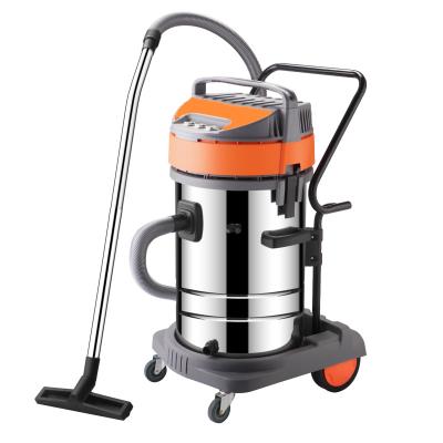 China Car Specialist 3000w 3 Motor 80L Yellow Industrial Wet And Dry Vacuum Cleaner For Car Wash Warehouse Household Dust… for sale