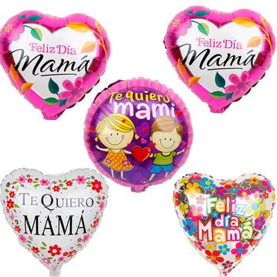 China Wholesale gift toy feliz heart shape 18inch diameter newcomer balloon heart shape spanish mothers day balloon for sale