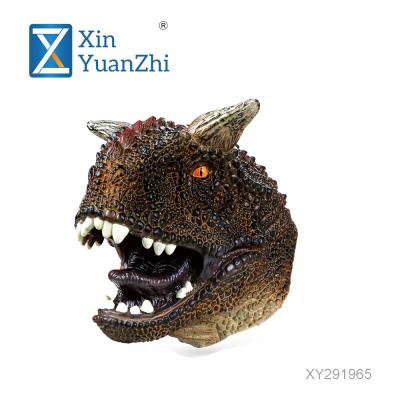 China Hand Paint Ocean Figure Animal Finger Pretend Game Toys Dinosaur Realistic Animal Hand Puppet For Educational Gift Animal School Kids T-Rex Toys for sale