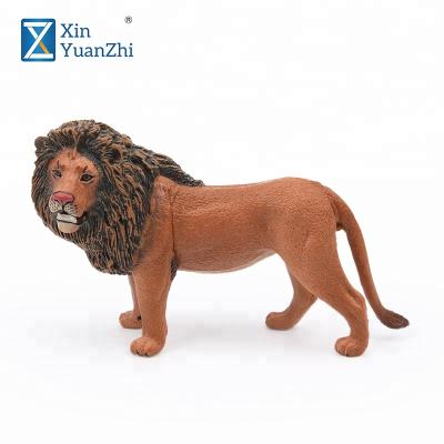 China animal model toys as real decorate ornament plastic lion figurine for kids for sale