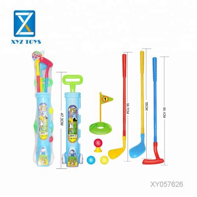 China Plastic Funny Mini Educational Toy Outdoor Sports Toy Golf Set Sports Game Toys For Children for sale