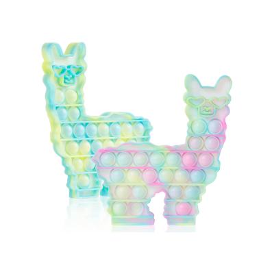 China New Design Durable Glow Busy Person Toy Push Bubble Anxiety Relief Toys Silicone Squeeze Popular Toy 2021 for sale