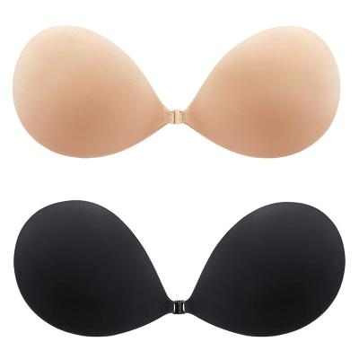 China 2022 Hot Sale Eco-friendly Silicone Bra Self Adhesive Stick On Gel Lift Up Strapless Backless Invisible Bras Adhesive Bra for sale