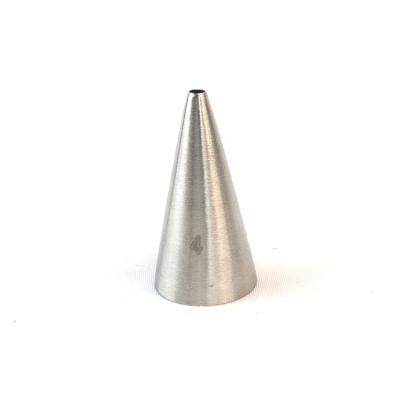 China Disposable Baking Accessories Cake Decorated Tubes Tips Shape Spout Food Grade #4 Stainless Steel 1pcs Small Size DIY Cake Tools for sale