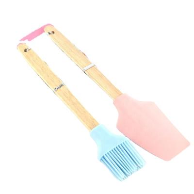 China OEM Disposable Hot Sale 2pcs Cake Non-Stick Kitchen Tool Kits Essential BBQ Kitchen Accessories Silicon Sweep Pastry Sets for sale