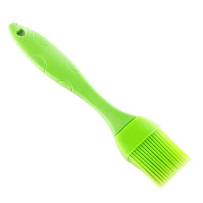 China Disposable Customize Tools Kitchen Birthday Gift Green Silicon Non-Stick Cartoon Heat Resistant Essential Baking Brush For Cake Decorating for sale