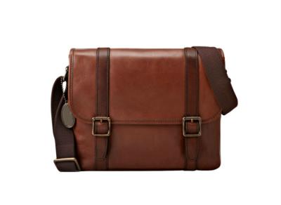 China Durable Trendy Mens Leather Crossbody Bag For Workday Working / Meeting for sale