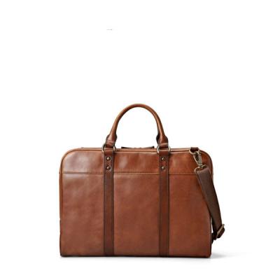 China vintage mens leather crossbody bag / laptop briefcase With Zinc Alloy Hardware for sale