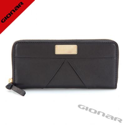 China Genuine Black Leather Wallets For Women for sale