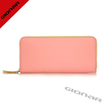 China Two - tone Genuine Ladies Leather Wallets Customized Logo , 4