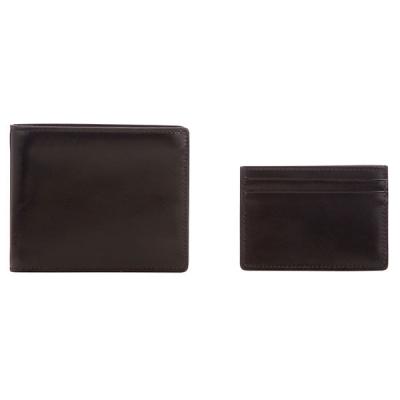 China Lambskin / Nappa Mens Genuine Leather Wallet Purses with Coin Pocket , 10 x 11.5 x 1.5 cm for sale