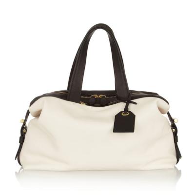 China Saco do curso da junção couro preto/branco de sacos de Duffel de couro macios unisex agradàvel importados, à venda