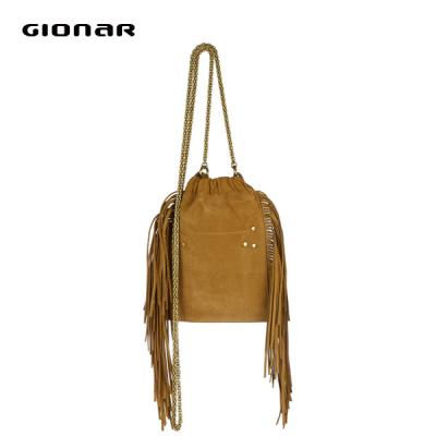 China Bolso de cuero real de los bolsos de Gionar de la moda de cuero para mujer de Handworked en venta