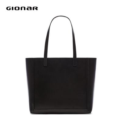 China Bolsos de mano de cuero de los totalizadores de las mujeres elegantes, lona que alinea el bolso de cuero natural en venta