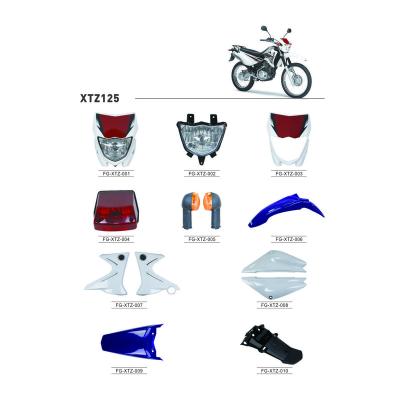 China XTZ125 Motorcycle Parts Motorcycle Spare Parts / Japan / South America Plastic Motorcycle Parts for sale