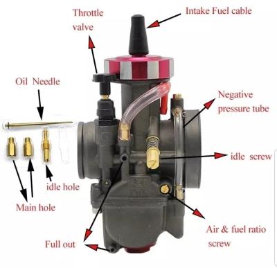 China Carburador Cortina Plana Universal Racing Pwk 28 30 32 34 mm PWK for sale