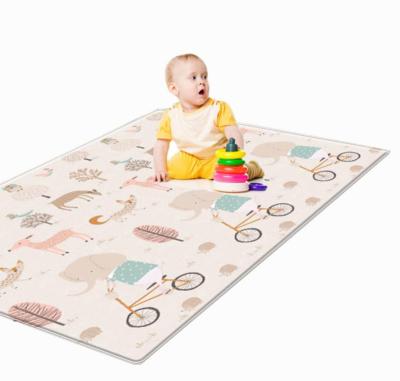 China Educational Non-Toxic Folding Toy Kids Portable Cartoon Printed Mat xpe Foam Baby Play Mat XPE Foldable Crawling Mat for sale