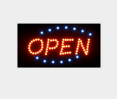 China Advertising led advertising board billboard door display OPEN and CLOSED open flashing sign and luminous word display board with open and closed for sale