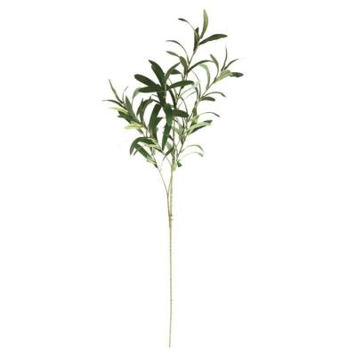 China Artificial Fake Olive Plants Branches Fruits Branch Green Leaves Indoor and Outdoor Decoration MLT-AF for sale