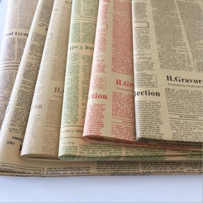 China Double Sided Paper Flower Gift Wrapping Journal Gift Wrapping Material Gift Wrapping Paper Gift Wrapping Paper Package Wrapping Paper for sale