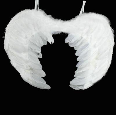 China Party Angel Costume Prop and Wings Larger Angle Feather White Carnival Costume Decorations for sale