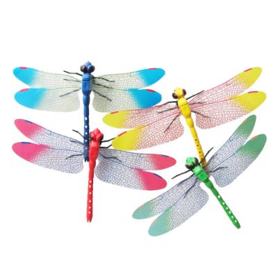 China Simulated Lifelike Artificial Plastic Dragonfly Decorations for sale